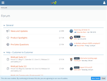 Tablet Screenshot of community.woltlab.com